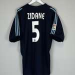 Shop 2003/04 REAL MADRID ZIDANE #5 AWAY SHIRT (XL) ADIDAS, classic football shirts, vintage football shirts & retro soccer jerseys at Cult Kits