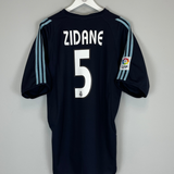 Shop 2003/04 REAL MADRID ZIDANE #5 AWAY SHIRT (XL) ADIDAS, classic football shirts, vintage football shirts & retro soccer jerseys at Cult Kits