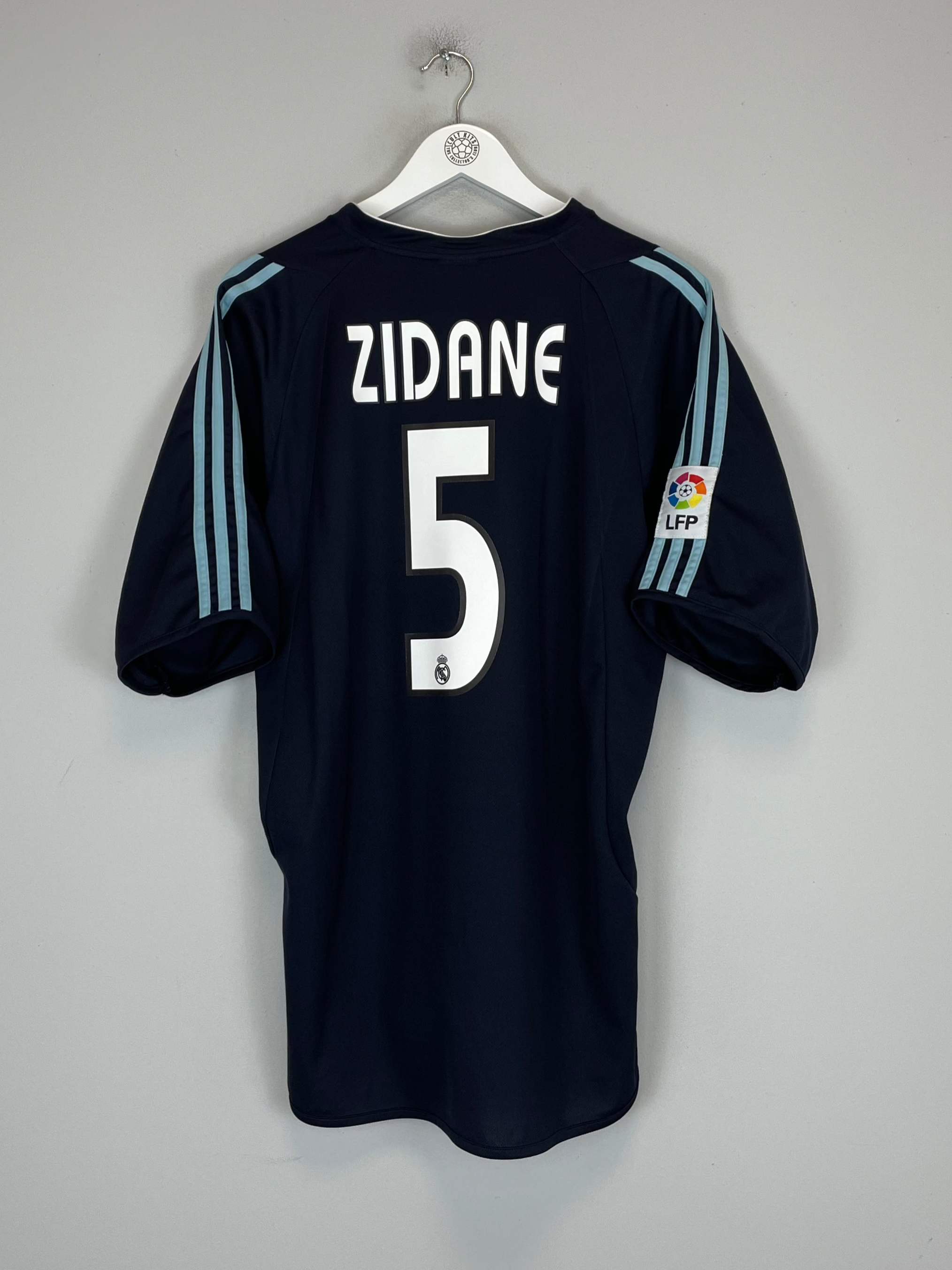 Shop 2003/04 REAL MADRID ZIDANE #5 AWAY SHIRT (XL) ADIDAS, classic football shirts, vintage football shirts & retro soccer jerseys at Cult Kits