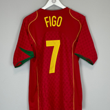 Shop 2004/05 PORTUGAL FIGO #7 HOME SHIRT (M) NIKE, classic football shirts, vintage football shirts & retro soccer jerseys at Cult Kits