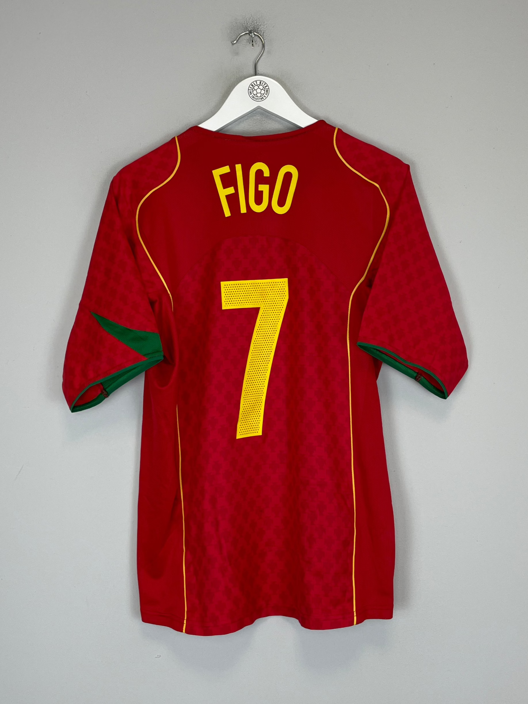 Shop 2004/05 PORTUGAL FIGO #7 HOME SHIRT (M) NIKE, classic football shirts, vintage football shirts & retro soccer jerseys at Cult Kits