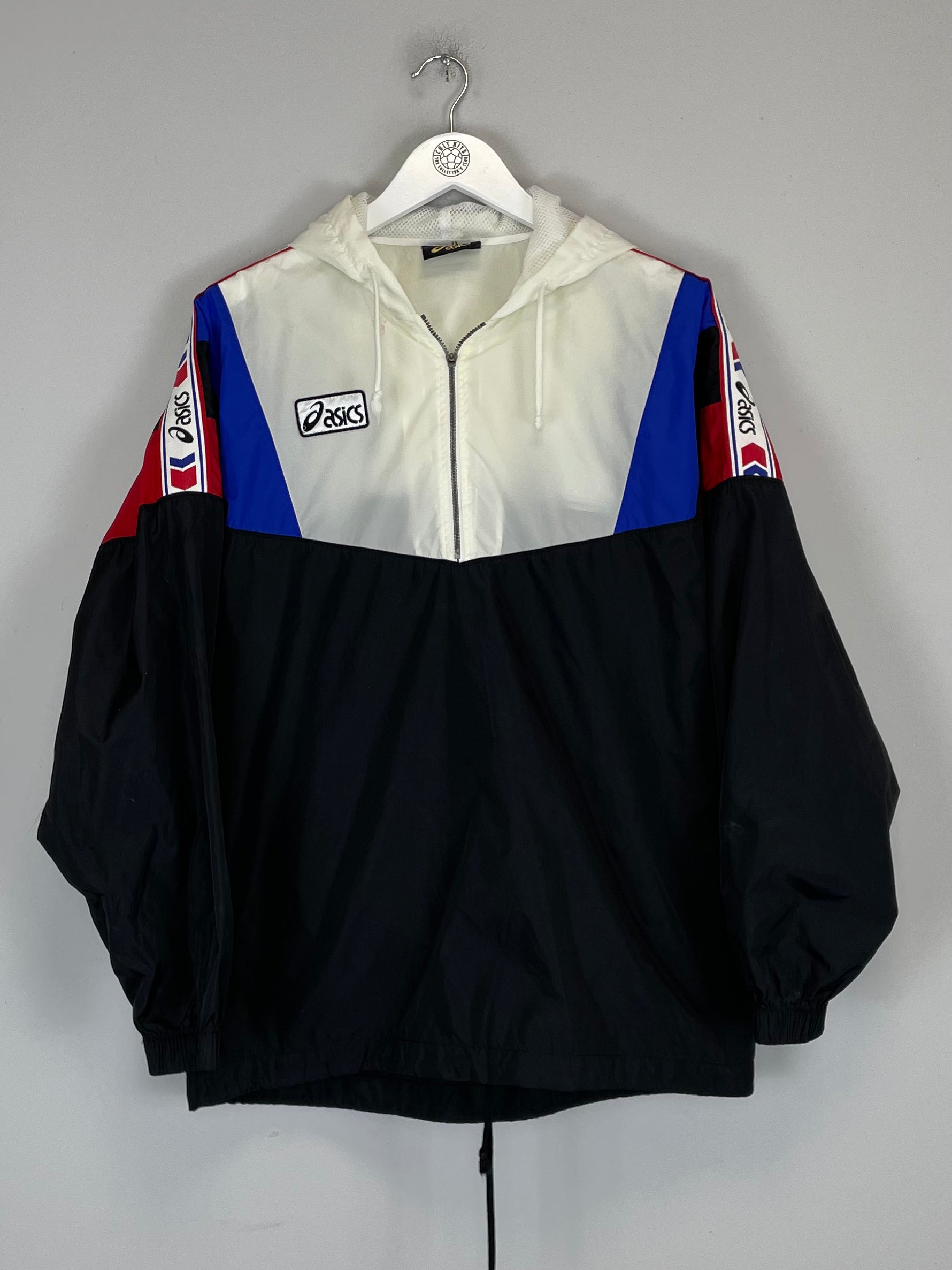 Shop 2000/01 ASICS 1/4 ZIP WINDBREAKER JACKET (M), classic football shirts, vintage football shirts & retro soccer jerseys at Cult Kits