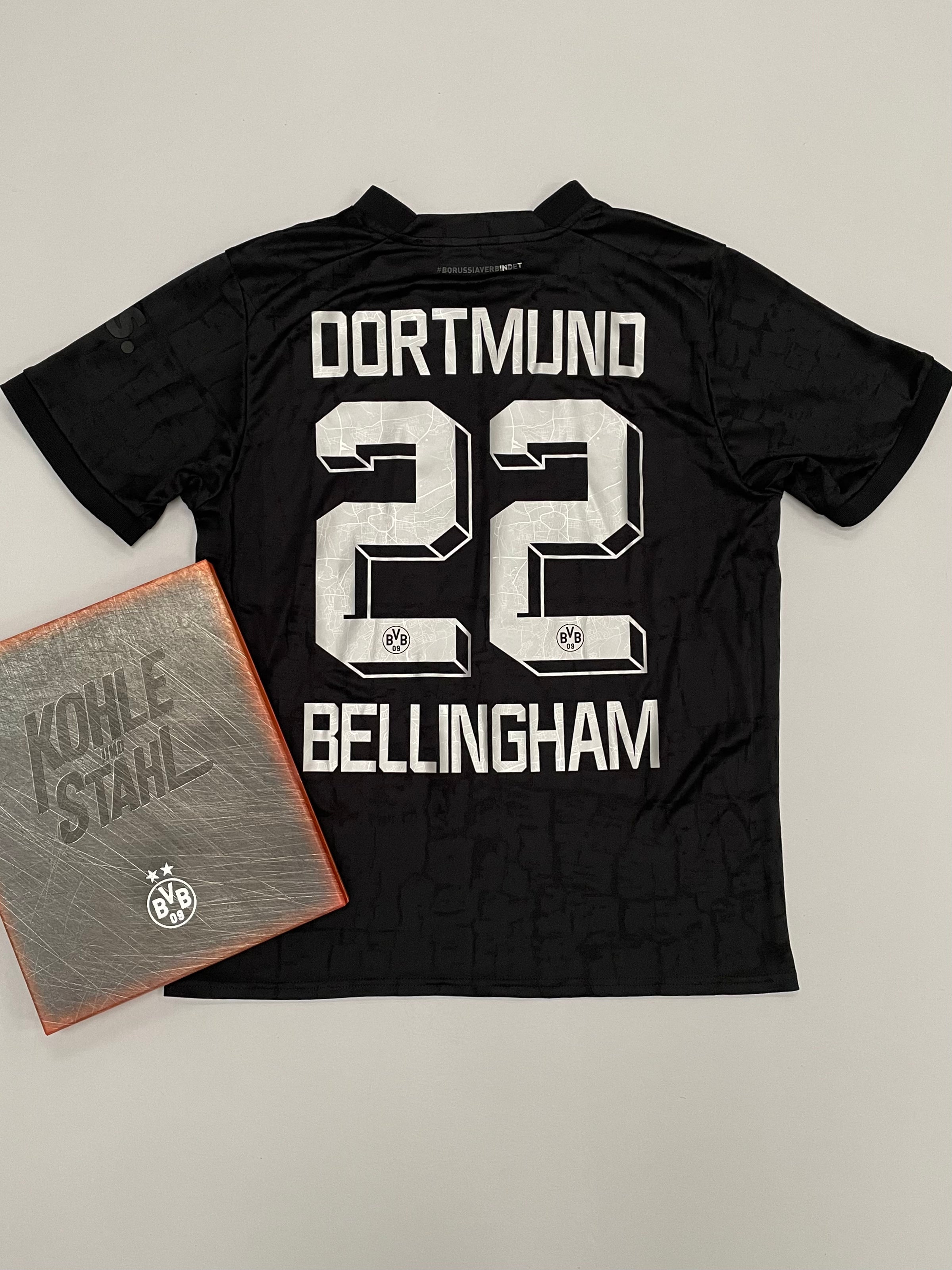 Shop 2022/23 DORTMUND BELLINGHAM #22 SPECIAL BOXED SHIRT (L) PUMA, classic football shirts, vintage football shirts & retro soccer jerseys at Cult Kits
