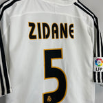 Shop 2003/04 REAL MADRID ZIDANE #5 HOME SHIRT (XL) ADIDAS, classic football shirts, vintage football shirts & retro soccer jerseys at Cult Kits