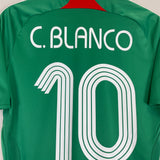 Shop 2007/08 MEXICO C.BLANCO #10 HOME SHIRT (S) ADIDAS, classic football shirts, vintage football shirts & retro soccer jerseys at Cult Kits
