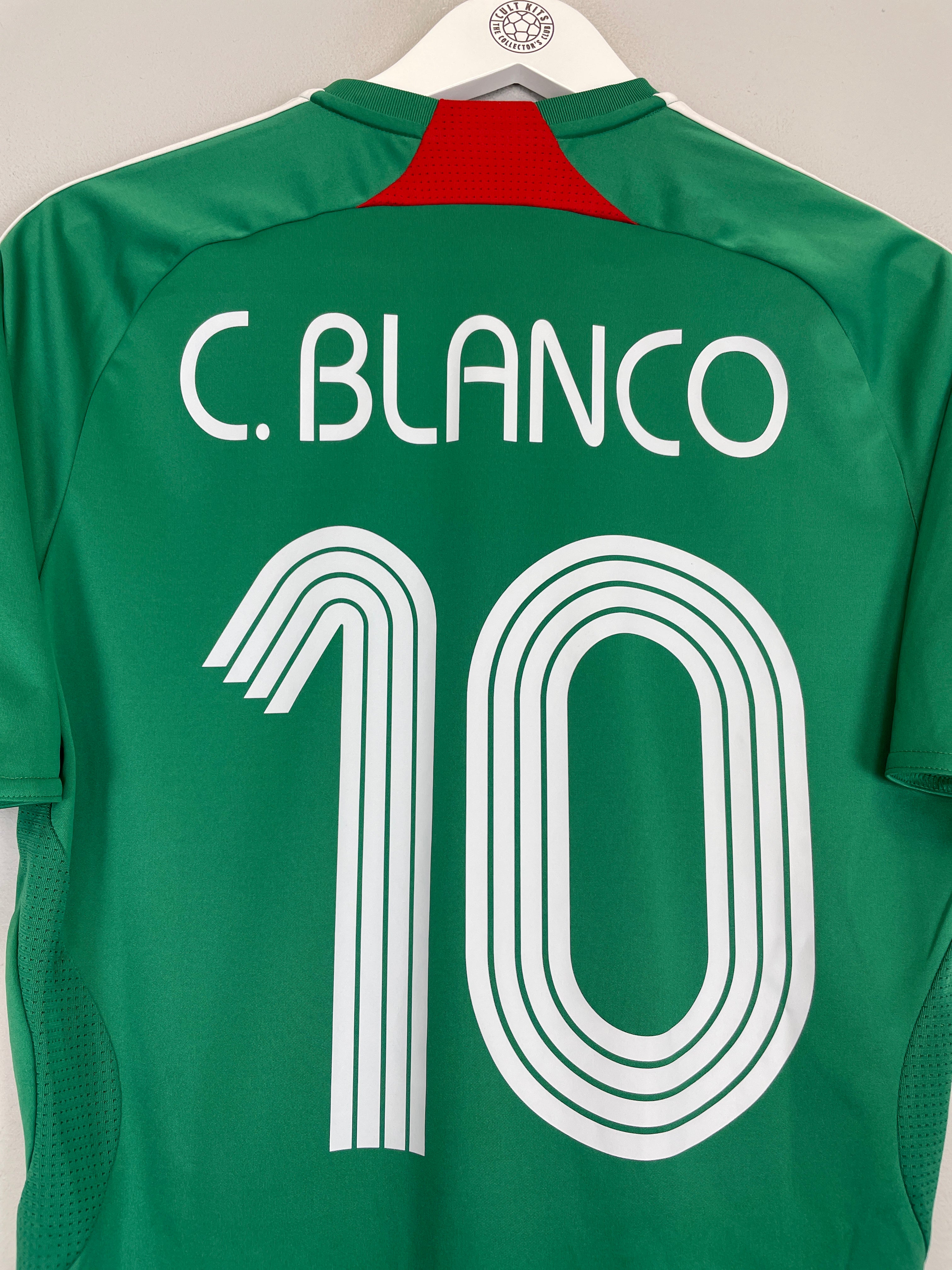Shop 2007/08 MEXICO C.BLANCO #10 HOME SHIRT (S) ADIDAS, classic football shirts, vintage football shirts & retro soccer jerseys at Cult Kits