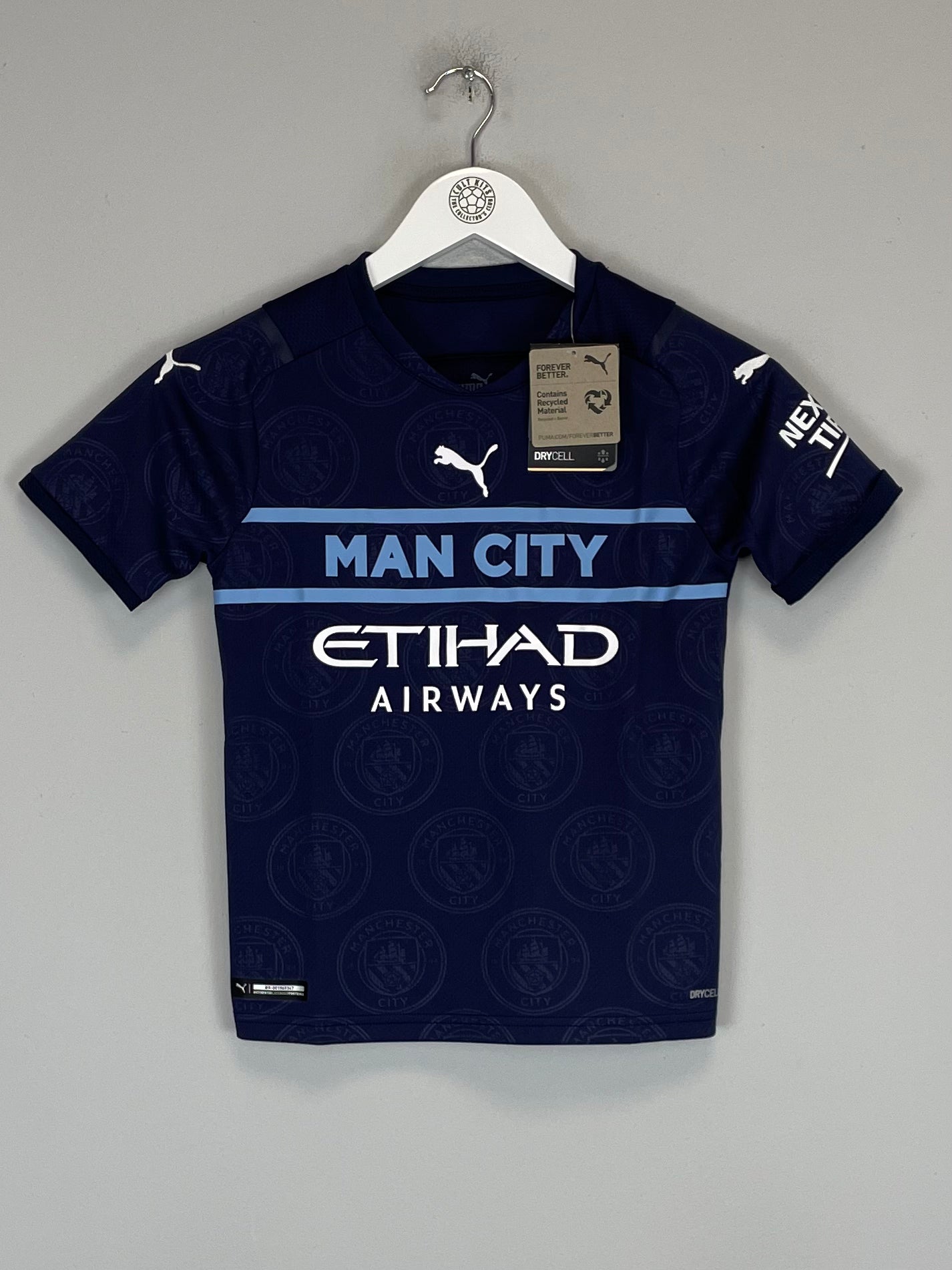Shop 2021/22 Manchester City *BNWT* Third Shirt (Kids - Multiple Sizes) Puma, classic football shirts, vintage football shirts & retro soccer jerseys at Cult Kits