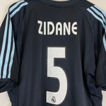 Shop 2003/04 REAL MADRID ZIDANE #5 AWAY SHIRT (XL) ADIDAS, classic football shirts, vintage football shirts & retro soccer jerseys at Cult Kits
