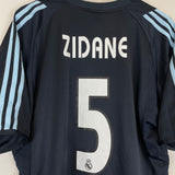 Shop 2003/04 REAL MADRID ZIDANE #5 AWAY SHIRT (XL) ADIDAS, classic football shirts, vintage football shirts & retro soccer jerseys at Cult Kits
