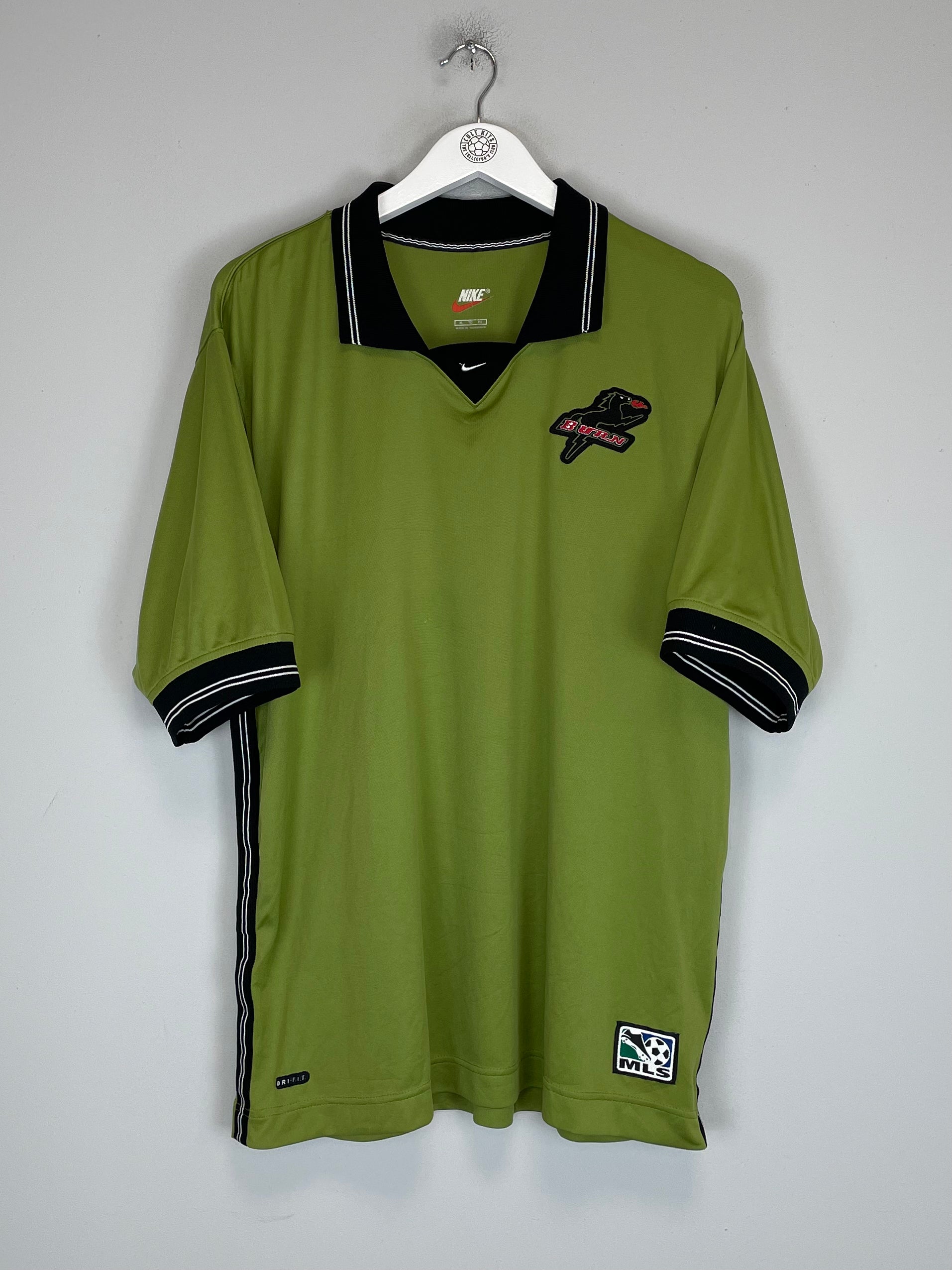 Shop 1999 DALLAS BURN TRAINING SHIRT (XL) NIKE, classic football shirts, vintage football shirts & retro soccer jerseys at Cult Kits