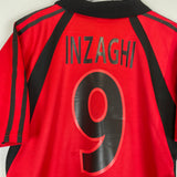 Shop 2001/02 AC MILAN INZAGHI #9 THIRD SHIRT (M) ADIDAS, classic football shirts, vintage football shirts & retro soccer jerseys at Cult Kits