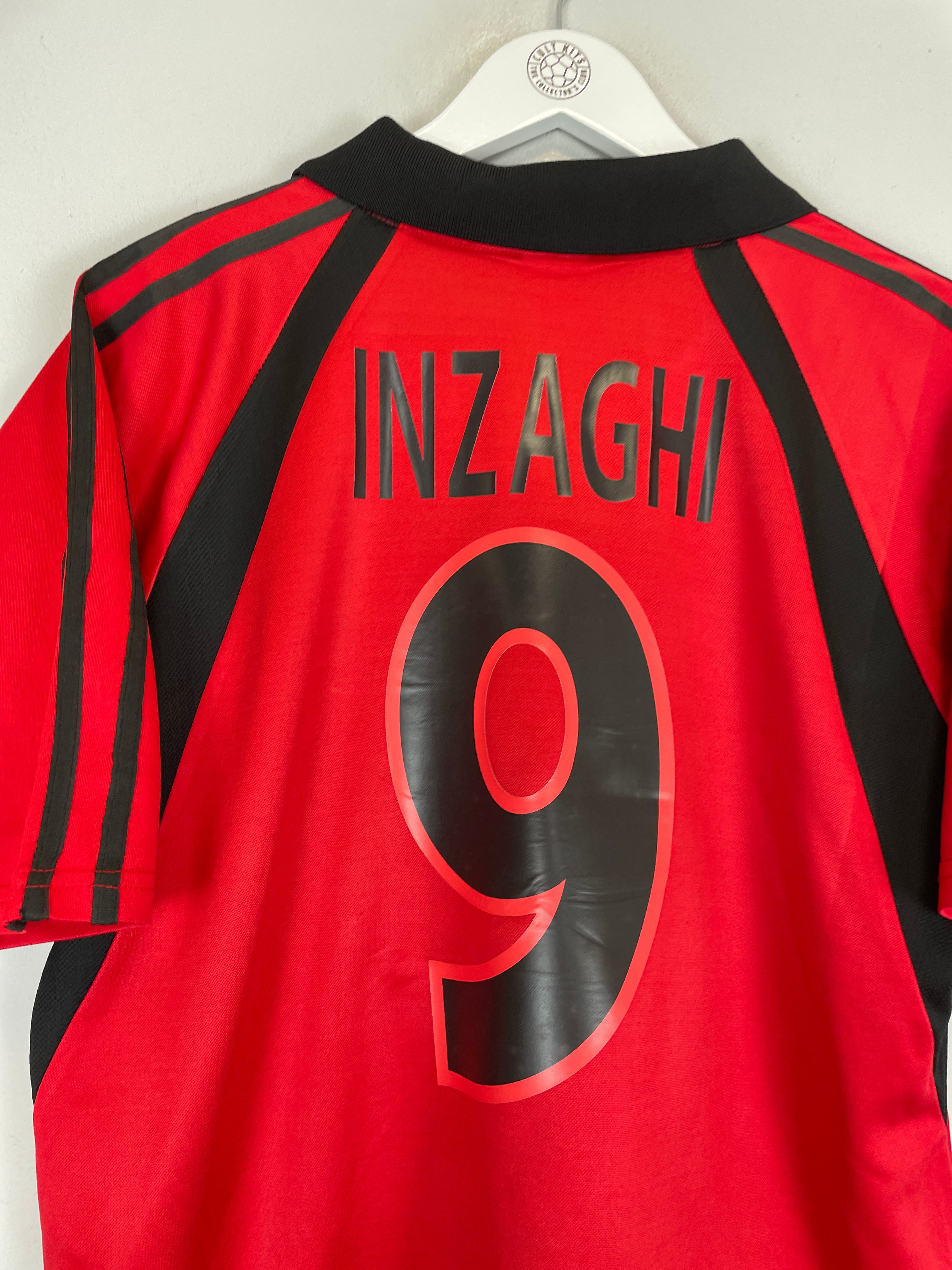 Shop 2001/02 AC MILAN INZAGHI #9 THIRD SHIRT (M) ADIDAS, classic football shirts, vintage football shirts & retro soccer jerseys at Cult Kits