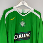Shop 2005/06 CELTIC NAKAMURA #25 L/S AWAY SHIRT (XL) NIKE, classic football shirts, vintage football shirts & retro soccer jerseys at Cult Kits