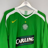 Shop 2005/06 CELTIC NAKAMURA #25 L/S AWAY SHIRT (XL) NIKE, classic football shirts, vintage football shirts & retro soccer jerseys at Cult Kits