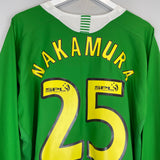 Shop 2005/06 CELTIC NAKAMURA #25 L/S AWAY SHIRT (XL) NIKE, classic football shirts, vintage football shirts & retro soccer jerseys at Cult Kits