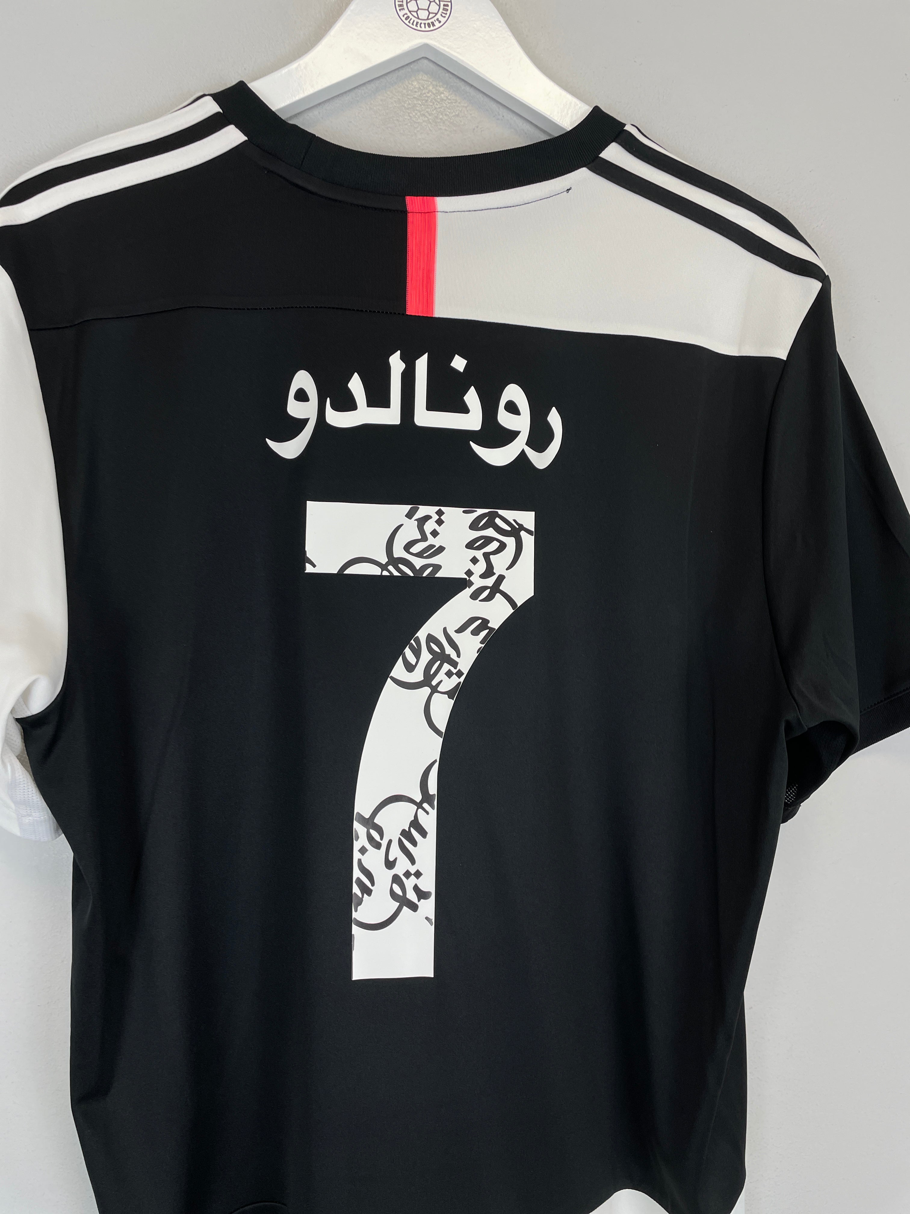 Shop 2019/20 JUVENTUS RONALDO #7 'ARABIC' HOME SHIRT (XL) ADIDAS, classic football shirts, vintage football shirts & retro soccer jerseys at Cult Kits