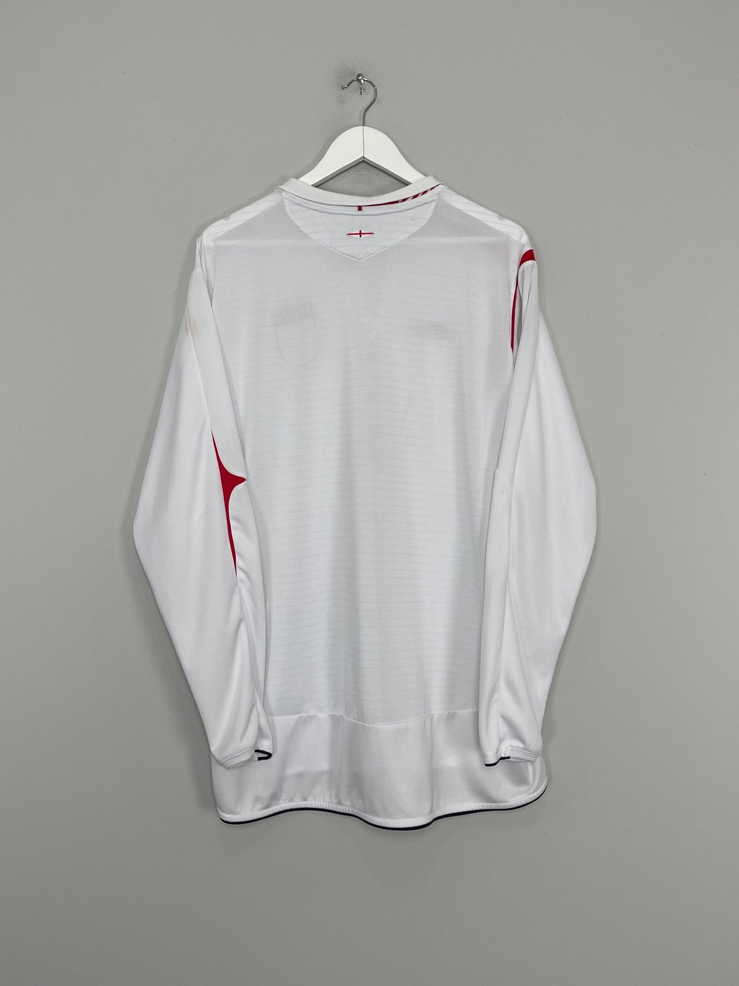 2005/07 ENGLAND *SIGNED* L/S HOME SHIRT (XXL) UMBRO