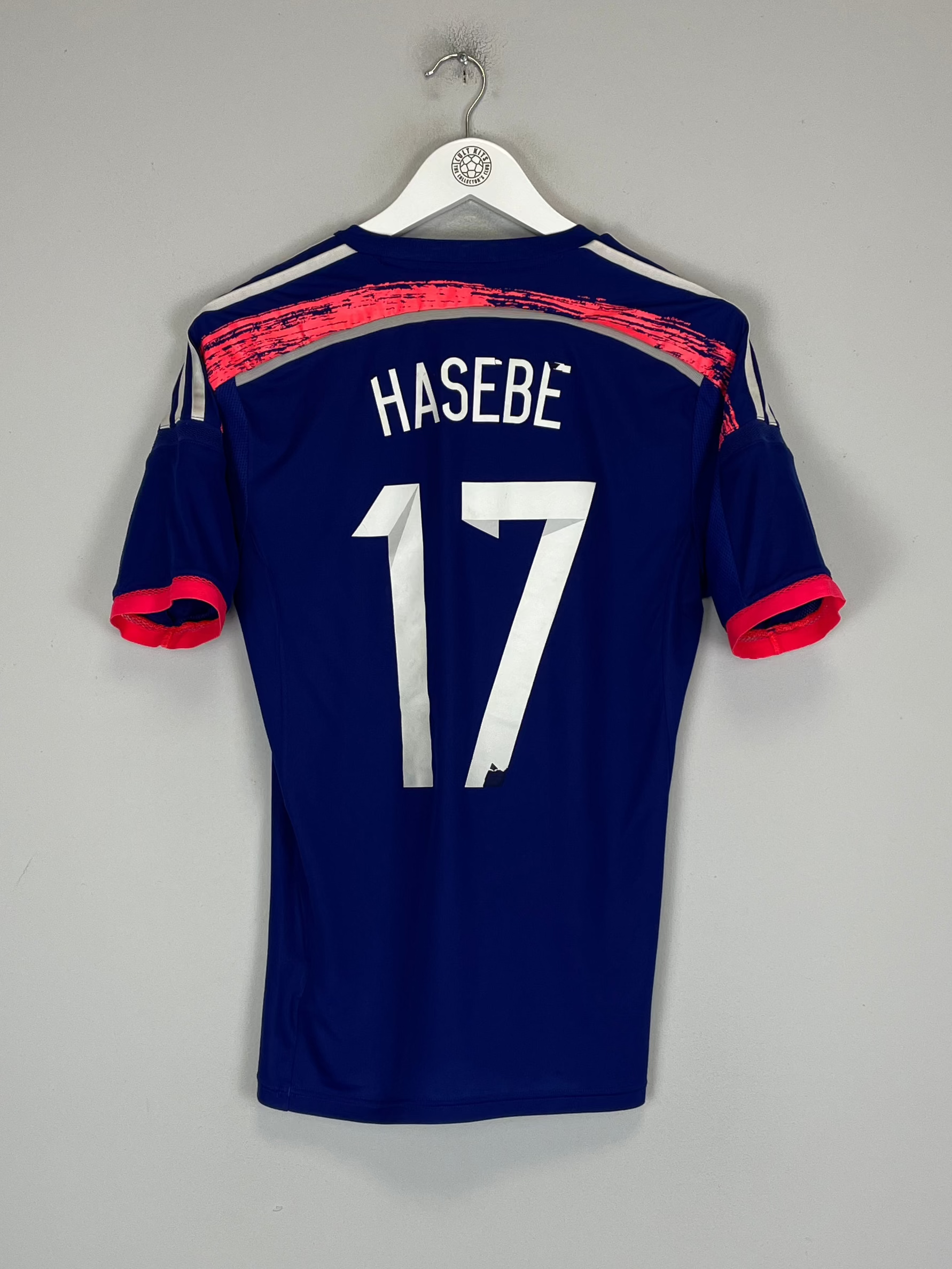 Shop 2013/15 JAPAN HASEBE #17 *PLAYER ISSUE* HOME SHIRT (M) ADIDAS, classic football shirts, vintage football shirts & retro soccer jerseys at Cult Kits