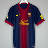 Shop 2012/13 BARCELONA HOME SHIRT (M) NIKE, classic football shirts, vintage football shirts & retro soccer jerseys at Cult Kits