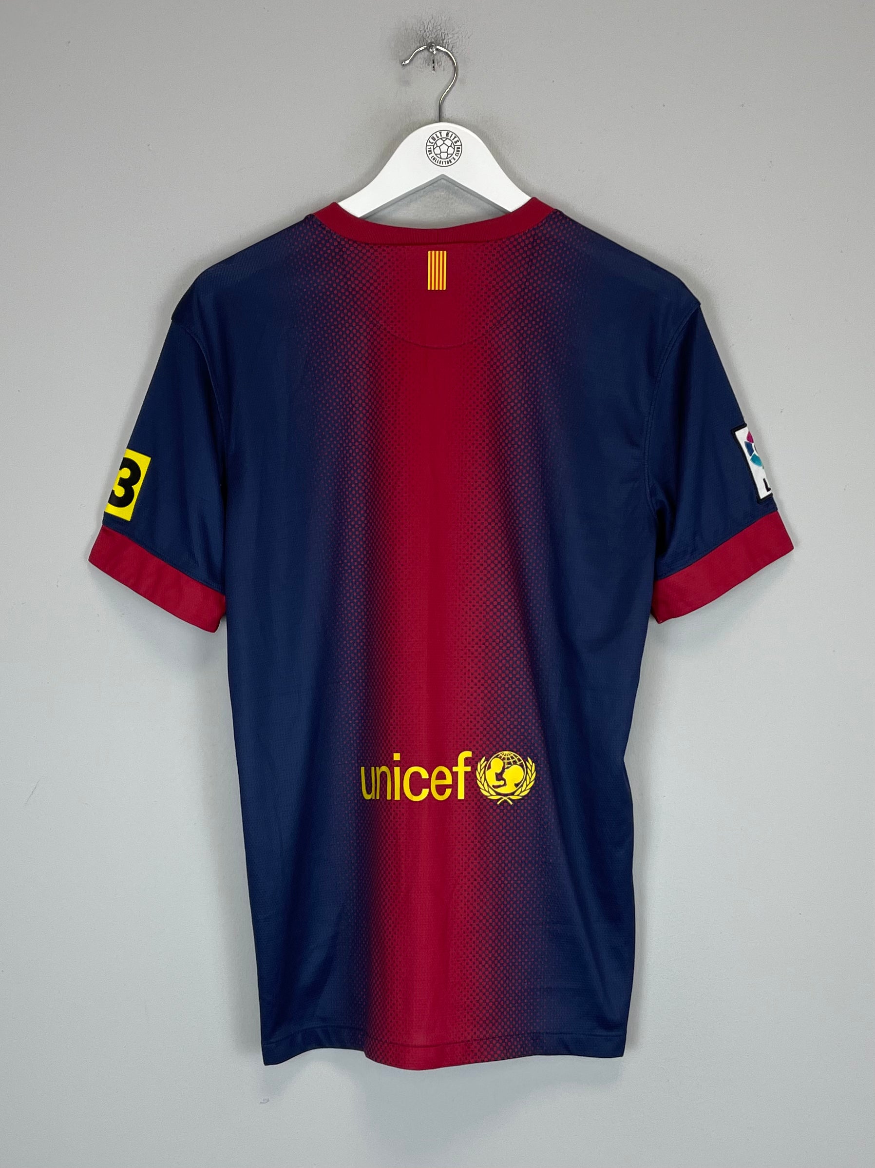 Shop 2012/13 BARCELONA HOME SHIRT (M) NIKE, classic football shirts, vintage football shirts & retro soccer jerseys at Cult Kits