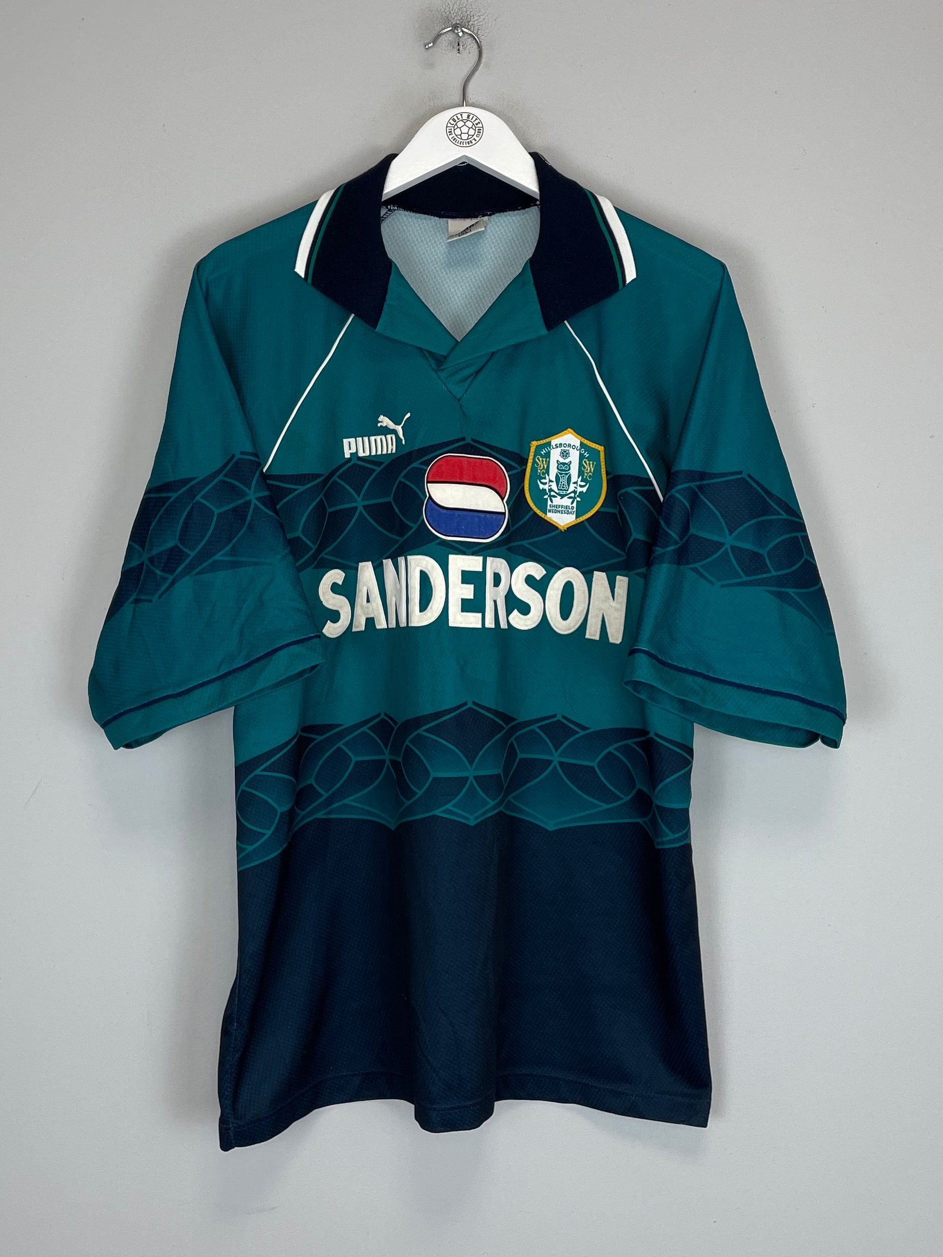 Shop 1995/97 SHEFFIELD WEDNESDAY AWAY SHIRT (XL) PUMA, classic football shirts, vintage football shirts & retro soccer jerseys at Cult Kits