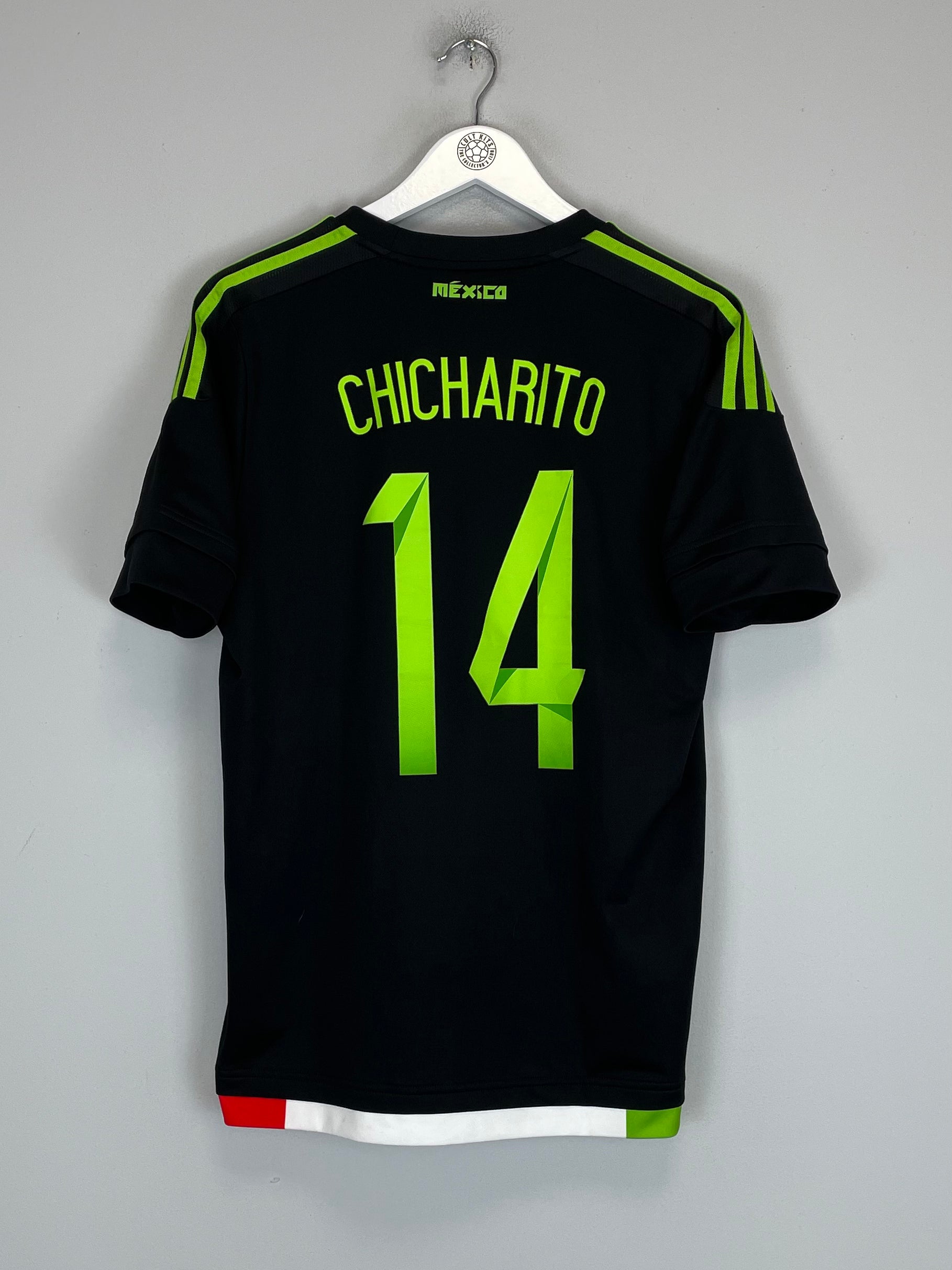 Shop 2015/16 MEXICO CHICHARITO #14 AWAY SHIRT (M) ADIDAS, classic football shirts, vintage football shirts & retro soccer jerseys at Cult Kits