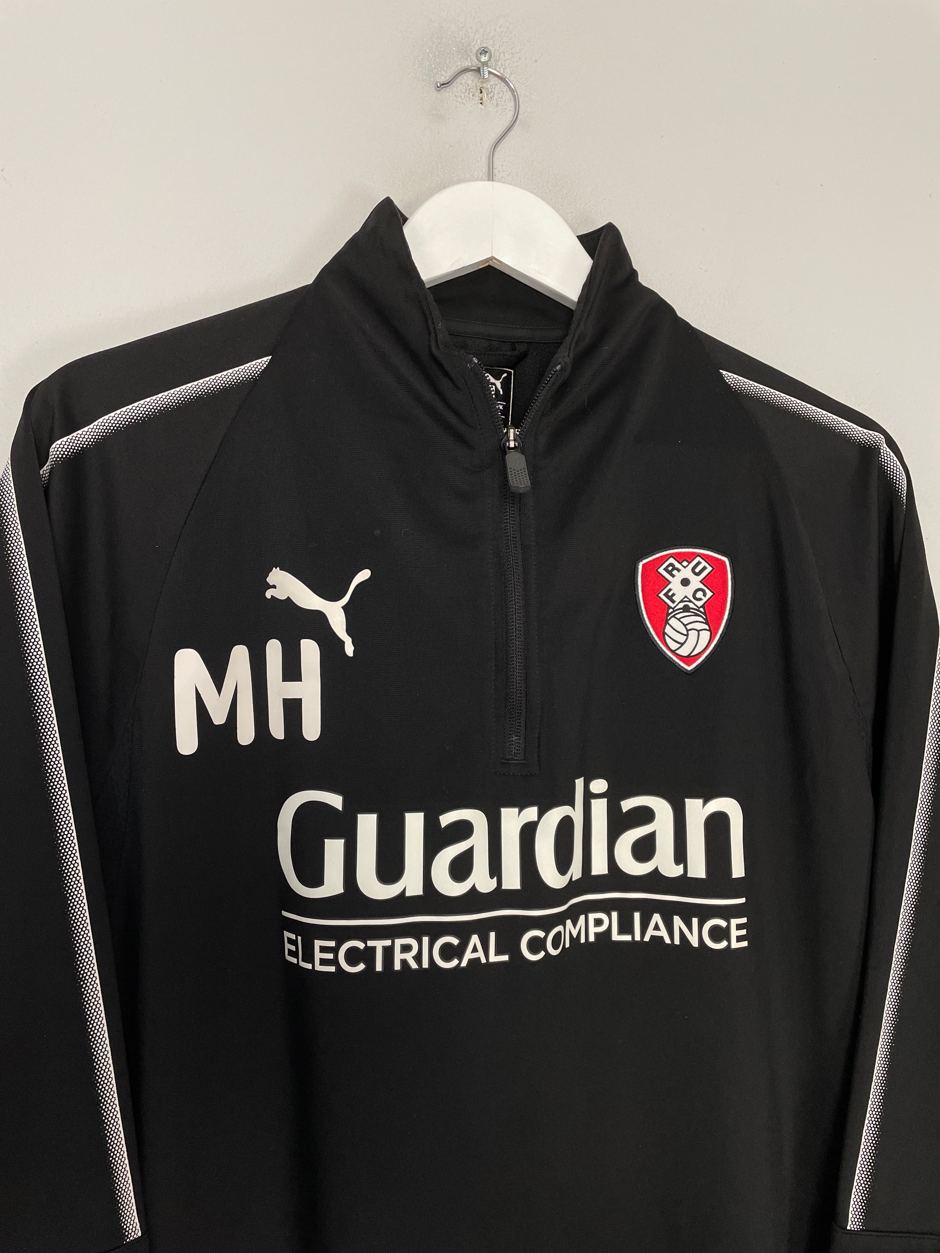 Shop 2020/21 ROTHERHAM 'MH' STAFF ISSUE 1/4 ZIP (L) PUMA, classic football shirts, vintage football shirts & retro soccer jerseys at Cult Kits