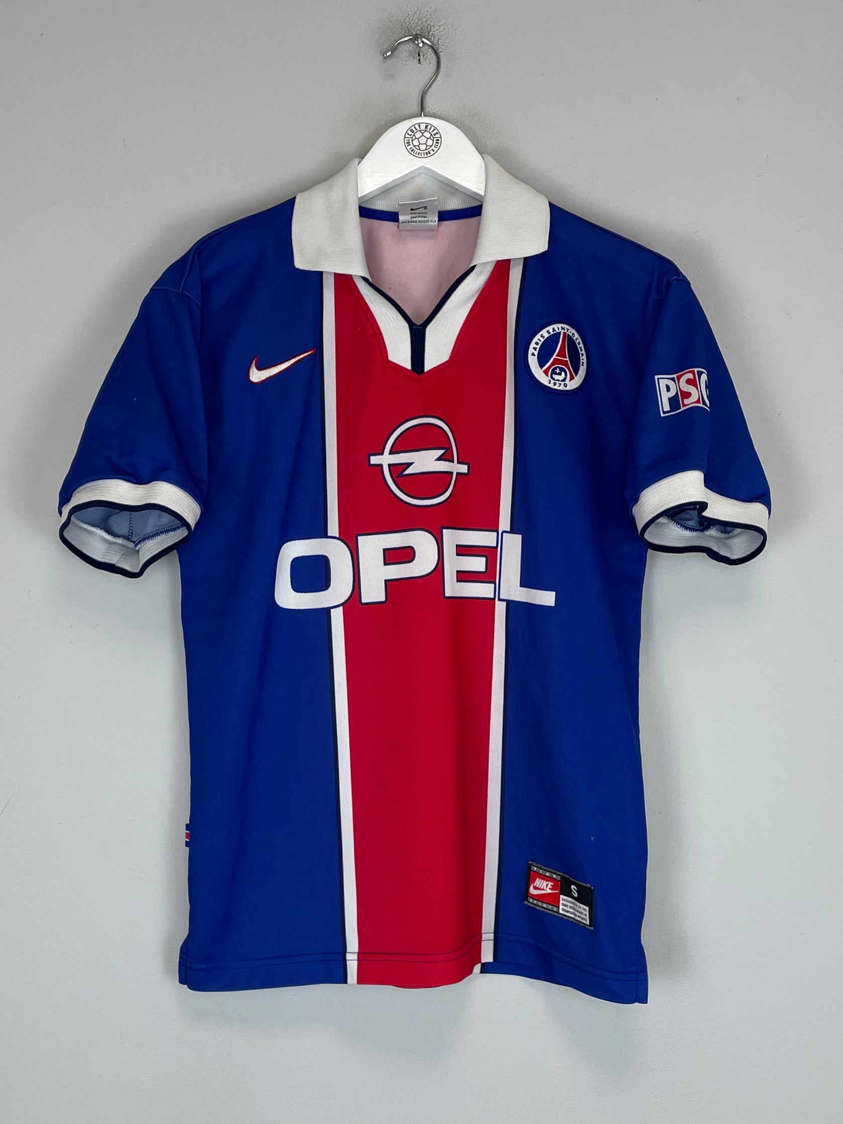 Shop 1997/98 PSG HOME SHIRT (S) NIKE, classic football shirts, vintage football shirts & retro soccer jerseys at Cult Kits