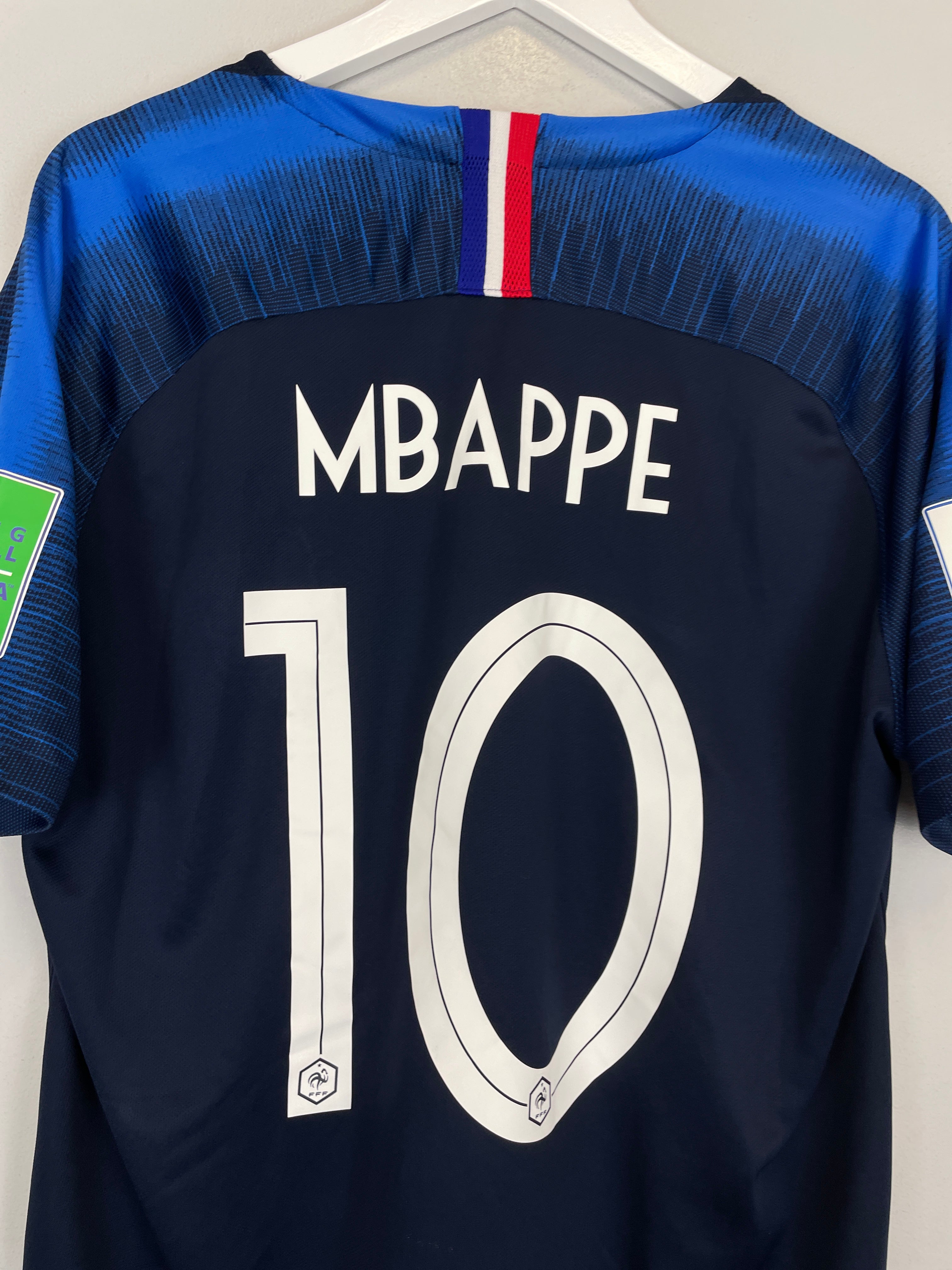 Shop 2018/19 FRANCE MBAPPE #10 HOME SHIRT (XL) NIKE, classic football shirts, vintage football shirts & retro soccer jerseys at Cult Kits