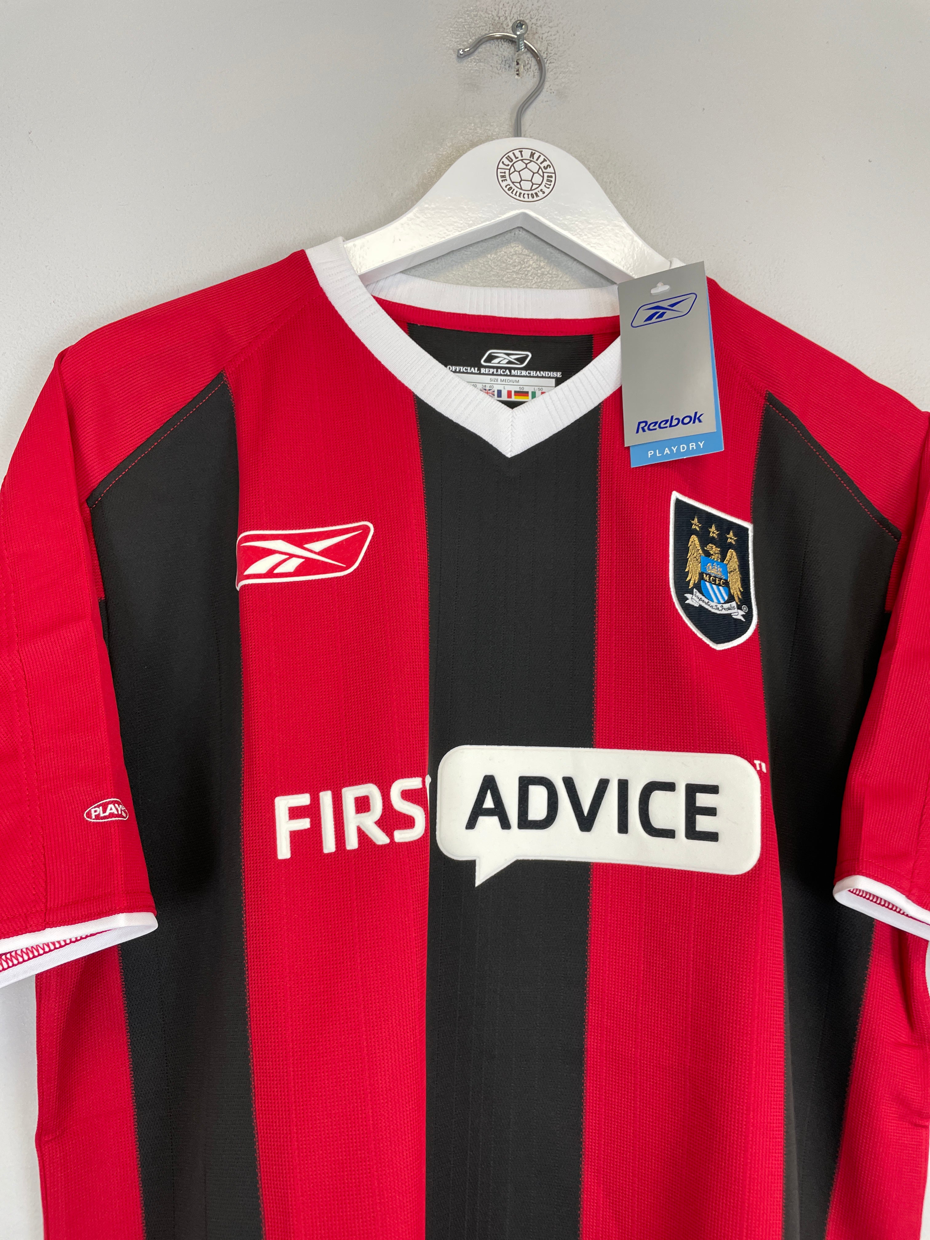 Shop 2003/04 MANCHESTER CITY ANELKA #39 *BNWT* AWAY SHIRT (M) REEBOK, classic football shirts, vintage football shirts & retro soccer jerseys at Cult Kits