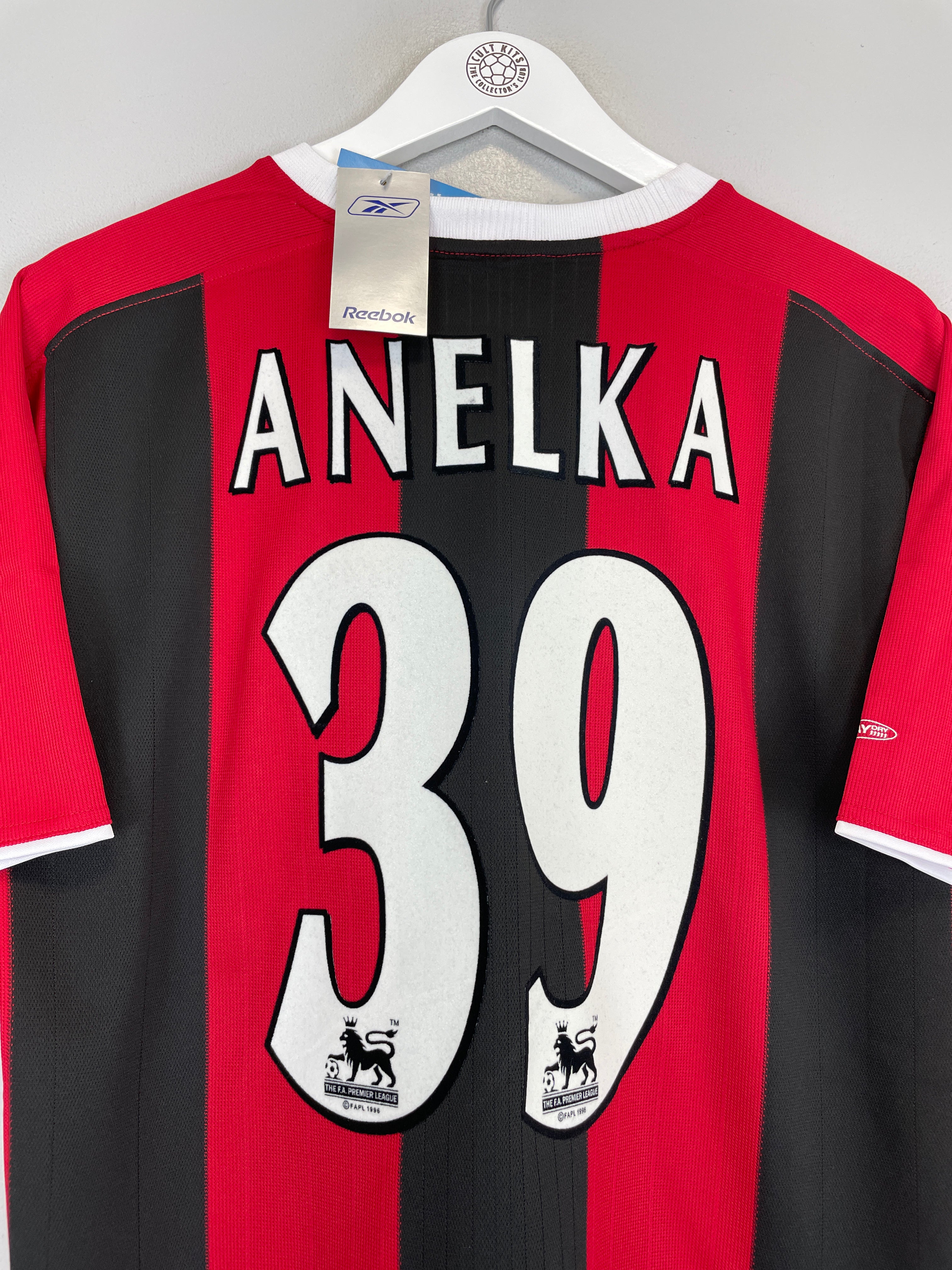 Shop 2003/04 MANCHESTER CITY ANELKA #39 *BNWT* AWAY SHIRT (M) REEBOK, classic football shirts, vintage football shirts & retro soccer jerseys at Cult Kits