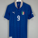 Shop 2012/13 ITALY BALOTELLI #9 HOME SHIRT (L) PUMA, classic football shirts, vintage football shirts & retro soccer jerseys at Cult Kits