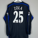 Shop 2002/04 CHELSEA ZOLA #25 L/S AWAY SHIRT (M) UMBRO, classic football shirts, vintage football shirts & retro soccer jerseys at Cult Kits