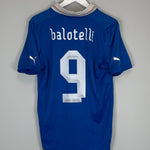Shop 2012/13 ITALY BALOTELLI #9 HOME SHIRT (L) PUMA, classic football shirts, vintage football shirts & retro soccer jerseys at Cult Kits