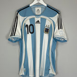 Shop 2006/07 ARGENTINA RIQUELME #10 HOME SHIRT (M) ADIDAS, classic football shirts, vintage football shirts & retro soccer jerseys at Cult Kits