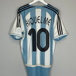 Shop 2006/07 ARGENTINA RIQUELME #10 HOME SHIRT (M) ADIDAS, classic football shirts, vintage football shirts & retro soccer jerseys at Cult Kits