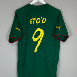 Shop 2004/06 CAMEROON ETO'O #9 HOME SHIRT (L) PUMA, classic football shirts, vintage football shirts & retro soccer jerseys at Cult Kits