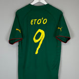 Shop 2004/06 CAMEROON ETO'O #9 HOME SHIRT (L) PUMA, classic football shirts, vintage football shirts & retro soccer jerseys at Cult Kits