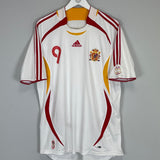 Shop 2006/08 SPAIN F.TORRES #9 AWAY SHIRT (L) ADIDAS, classic football shirts, vintage football shirts & retro soccer jerseys at Cult Kits