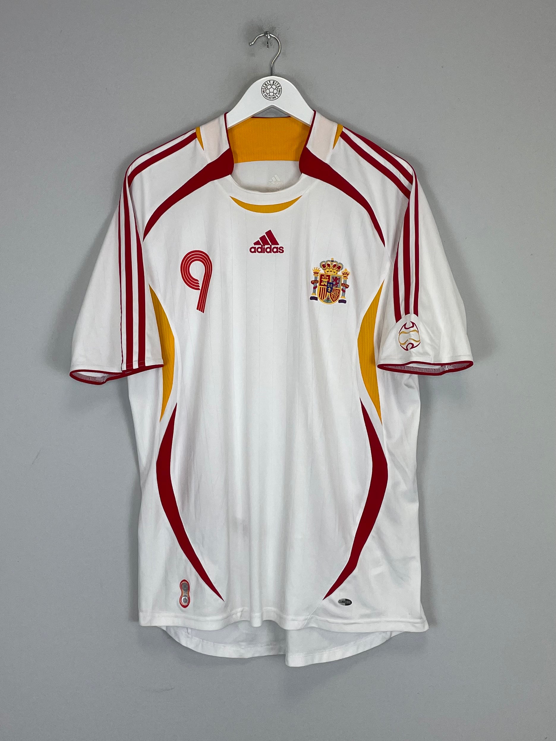 Shop 2006/08 SPAIN F.TORRES #9 AWAY SHIRT (L) ADIDAS, classic football shirts, vintage football shirts & retro soccer jerseys at Cult Kits