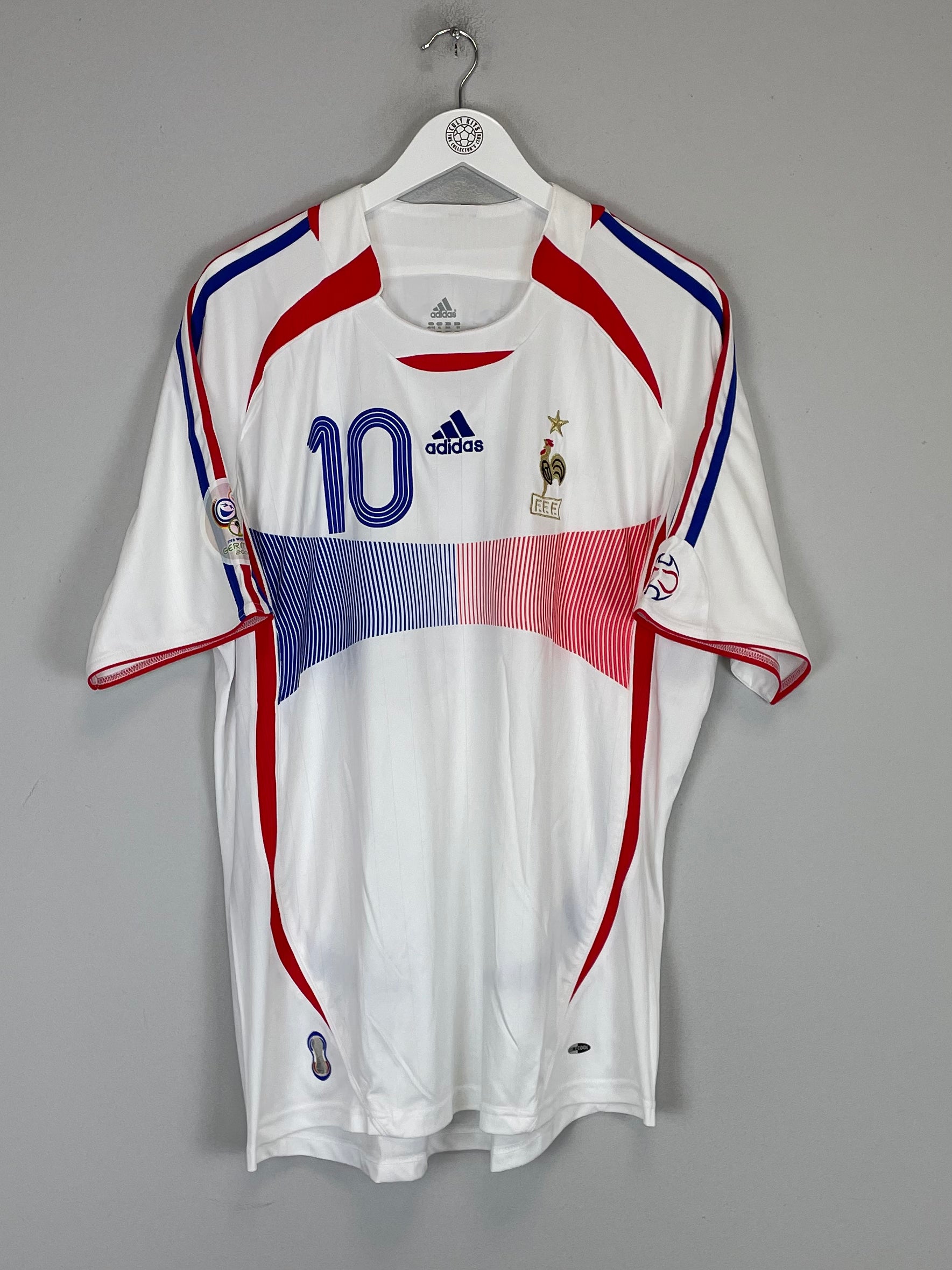 Shop 2006/07 FRANCE ZIDANE #10 AWAY SHIRT (XL) ADIDAS, classic football shirts, vintage football shirts & retro soccer jerseys at Cult Kits