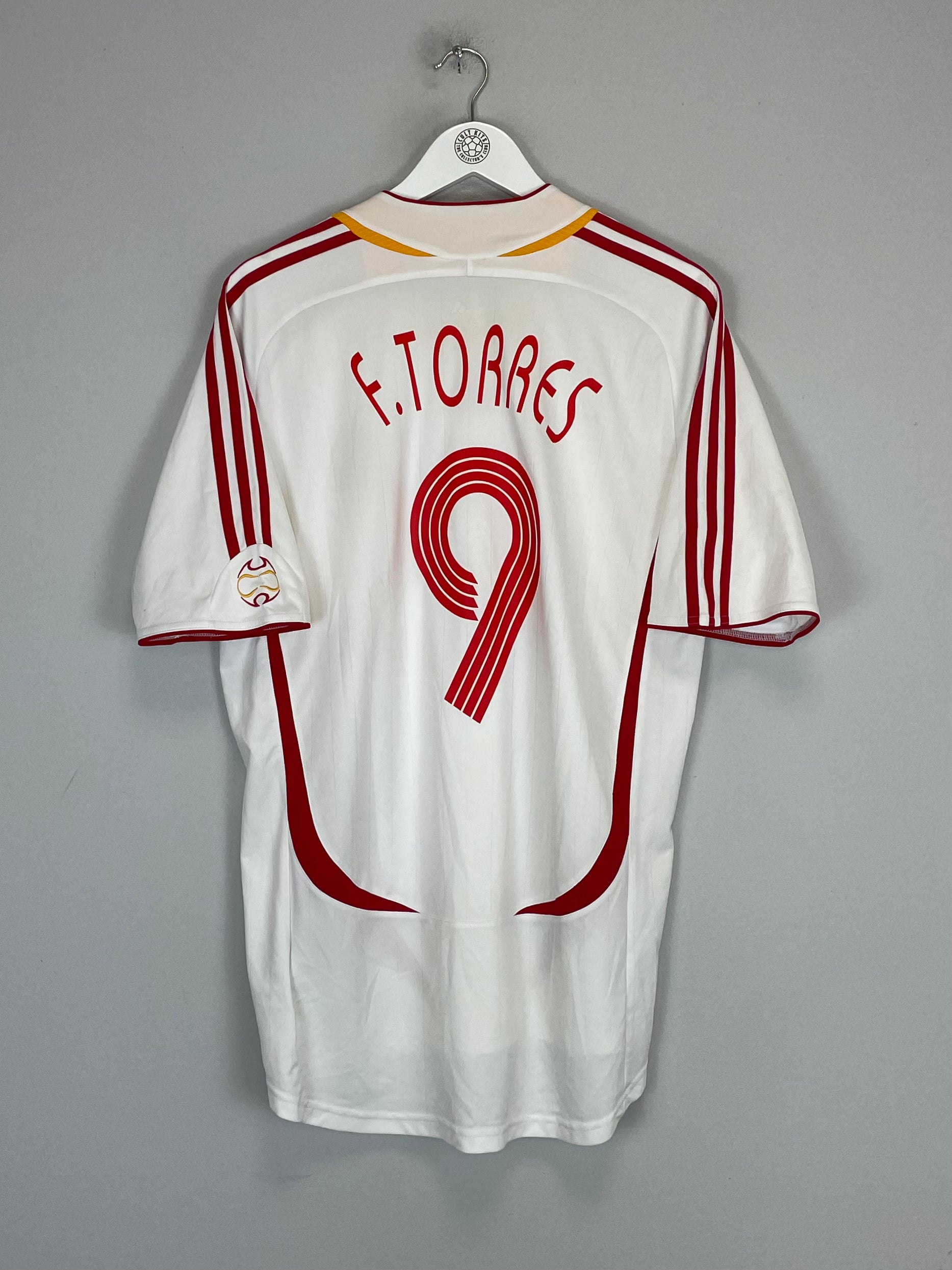 Shop 2006/08 SPAIN F.TORRES #9 AWAY SHIRT (L) ADIDAS, classic football shirts, vintage football shirts & retro soccer jerseys at Cult Kits