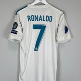 Shop 2017/18 REAL MADRID RONALDO #7 HOME SHIRT (M) ADIDAS, classic football shirts, vintage football shirts & retro soccer jerseys at Cult Kits