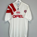 Shop 1991/93 BAYERN MUNICH AWAY SHIRT (XL) ADIDAS, classic football shirts, vintage football shirts & retro soccer jerseys at Cult Kits