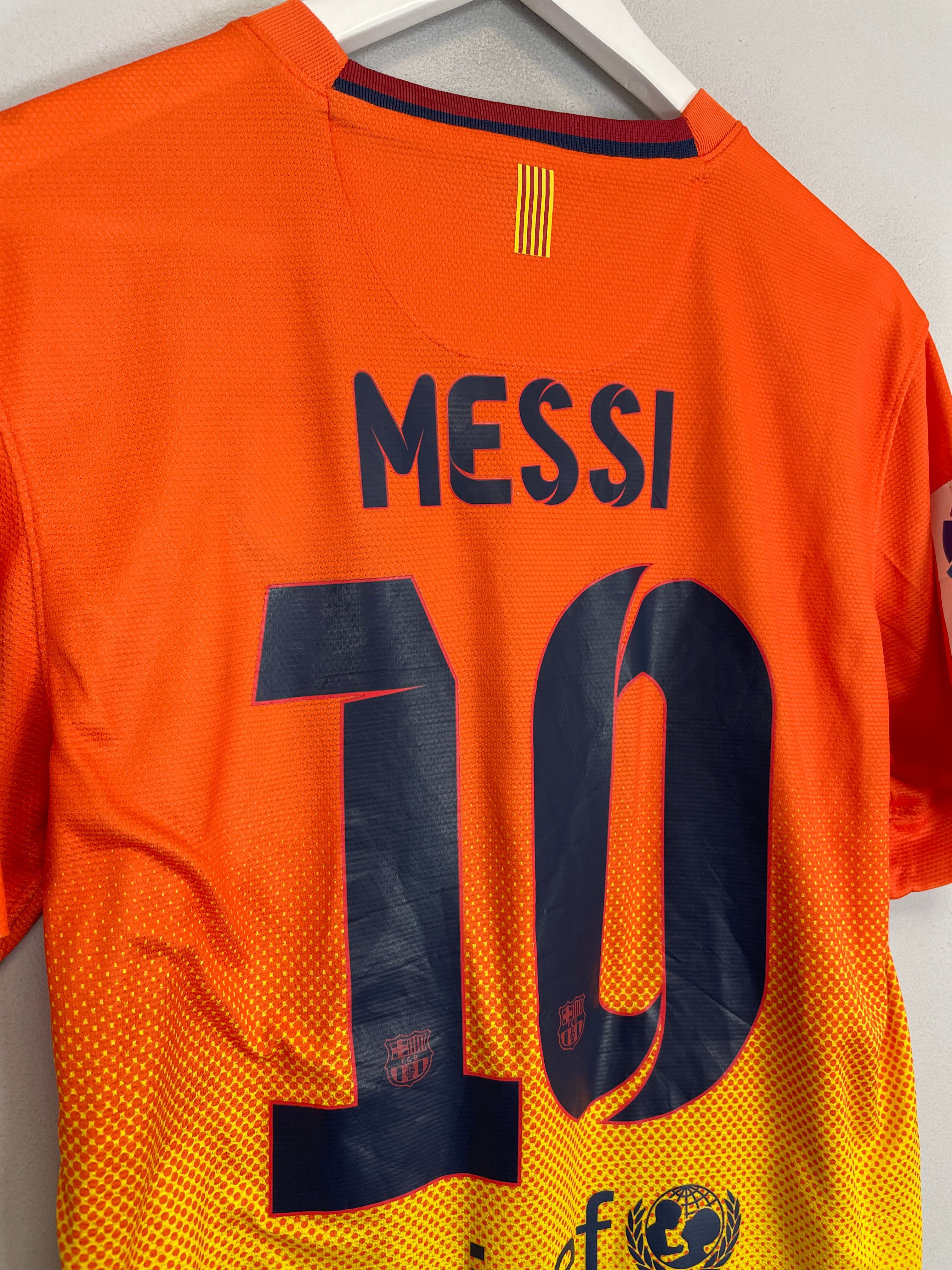 Shop 2012/13 BARCELONA MESSI #10 AWAY SHIRT (S) NIKE, classic football shirts, vintage football shirts & retro soccer jerseys at Cult Kits