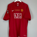 Shop 2007/08 MANCHESTER UNITED RONALDO #7 *C/L FINAL* HOME SHIRT (XXL) NIKE, classic football shirts, vintage football shirts & retro soccer jerseys at Cult Kits