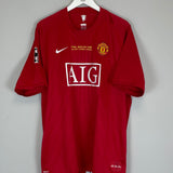 Shop 2007/08 MANCHESTER UNITED RONALDO #7 *C/L FINAL* HOME SHIRT (XXL) NIKE, classic football shirts, vintage football shirts & retro soccer jerseys at Cult Kits