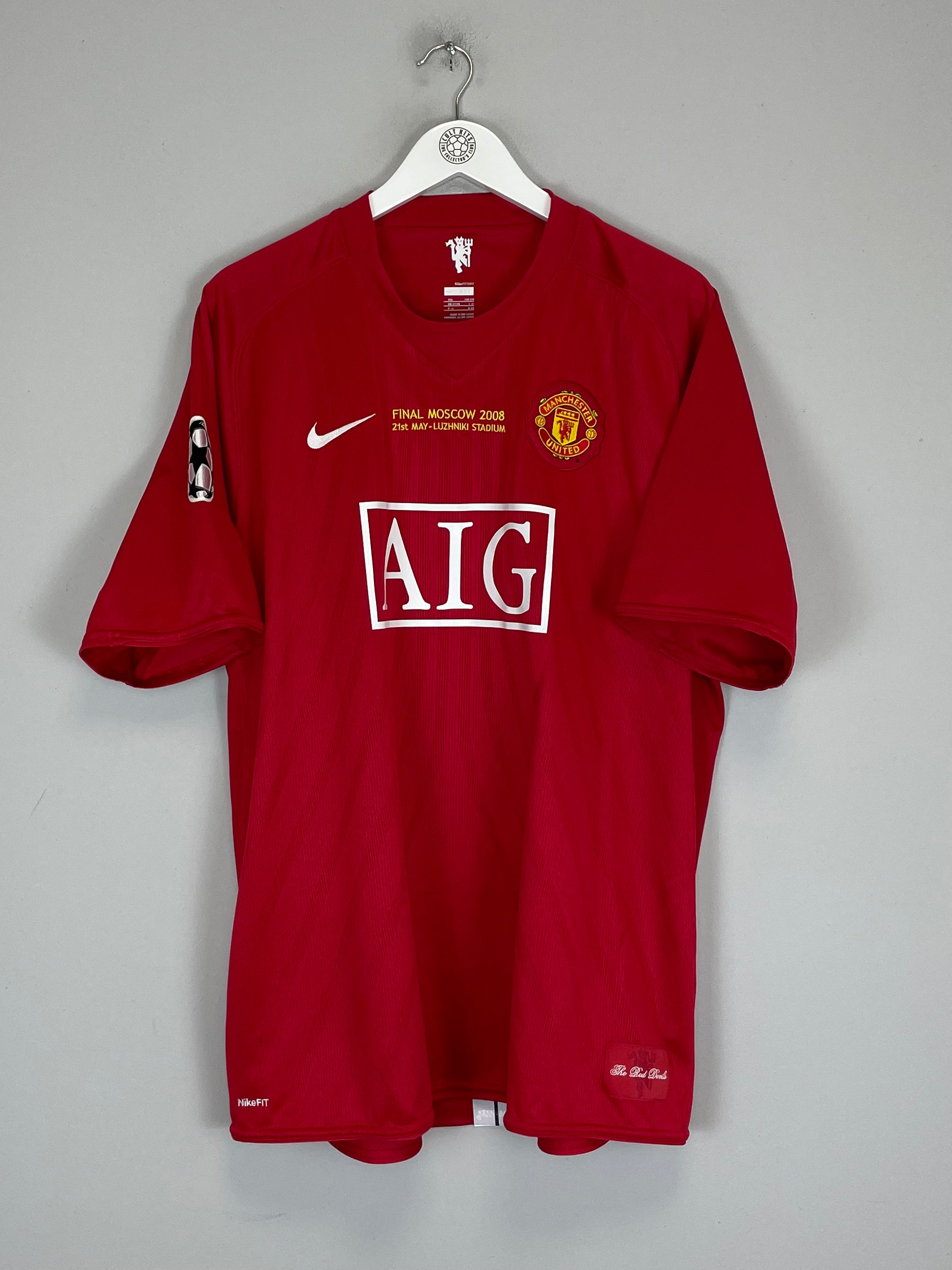 Shop 2007/08 MANCHESTER UNITED RONALDO #7 *C/L FINAL* HOME SHIRT (XXL) NIKE, classic football shirts, vintage football shirts & retro soccer jerseys at Cult Kits