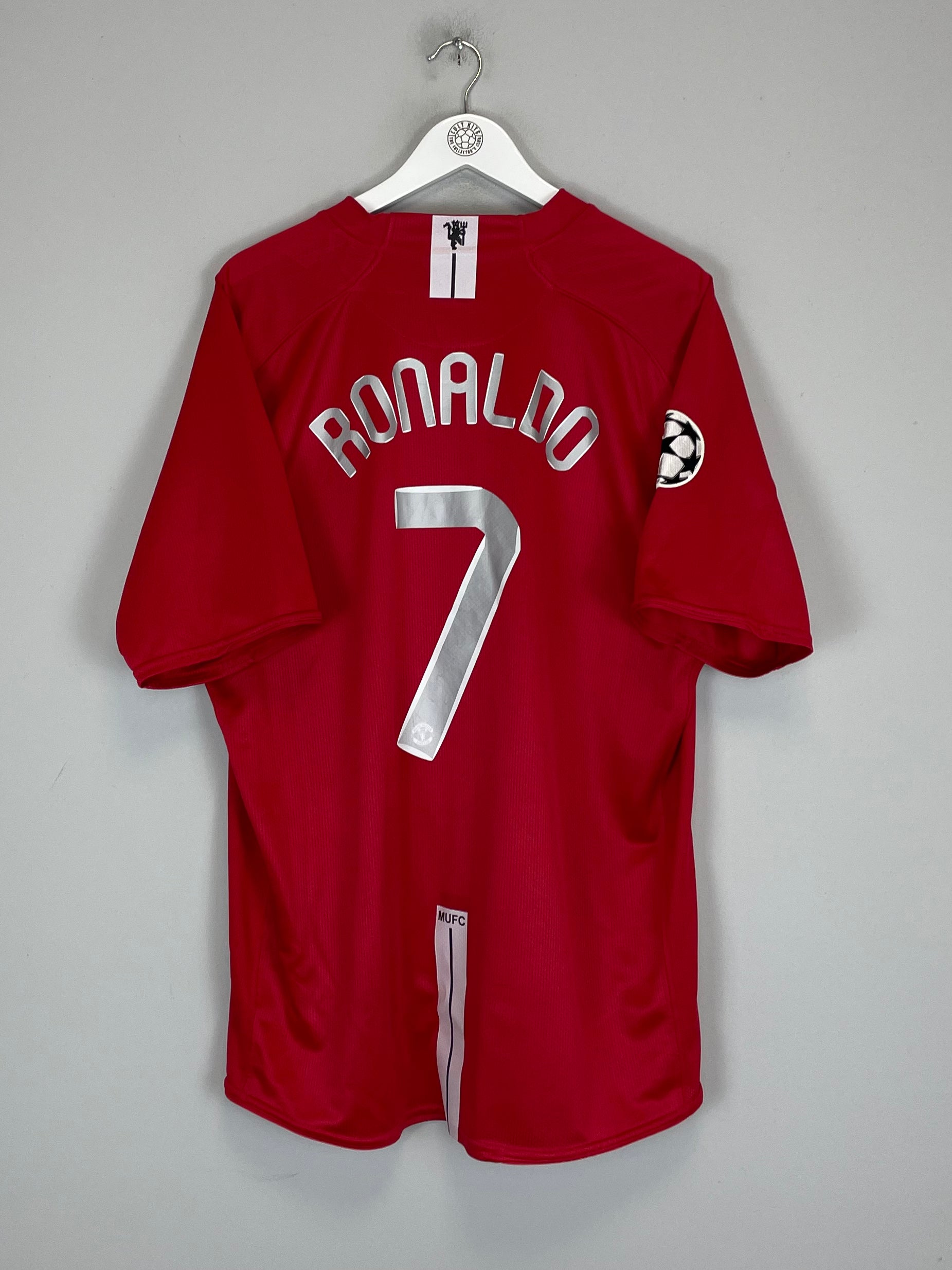 Shop 2007/08 MANCHESTER UNITED RONALDO #7 *C/L FINAL* HOME SHIRT (XXL) NIKE, classic football shirts, vintage football shirts & retro soccer jerseys at Cult Kits