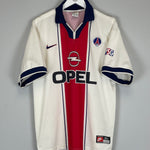 Shop 1997/98 PSG AWAY SHIRT (XL) NIKE, classic football shirts, vintage football shirts & retro soccer jerseys at Cult Kits